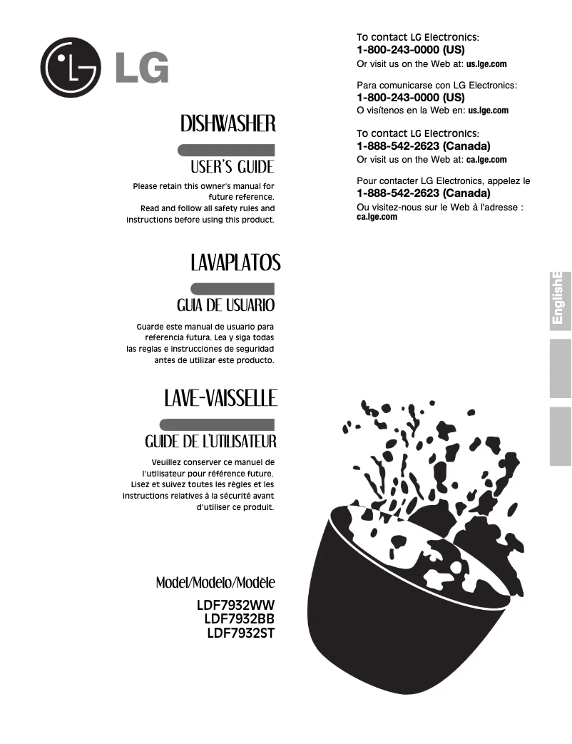 Página 1 del manual Manual de usuario LG LDF7932BB