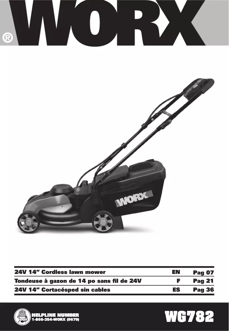 Page n°1 - Manuel utilisateur Positec IntelliCut WG782