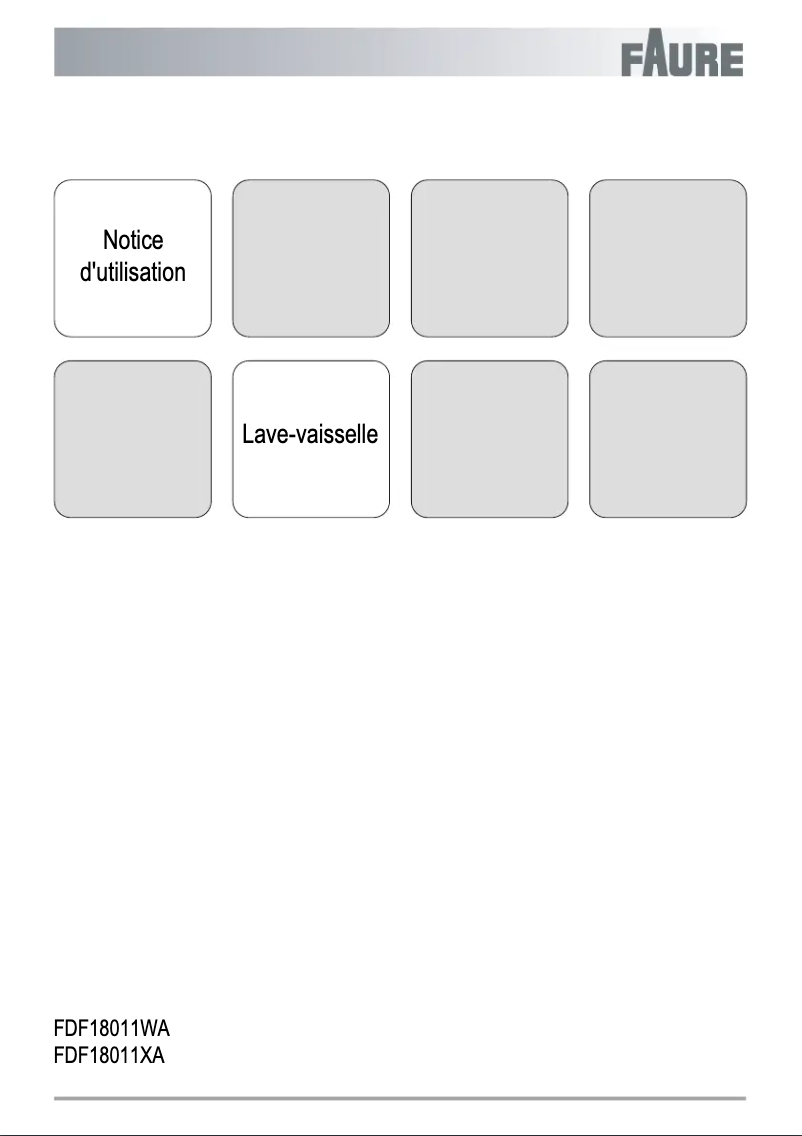 Page 1 de la notice Manuel utilisateur Faure FDF18011WA