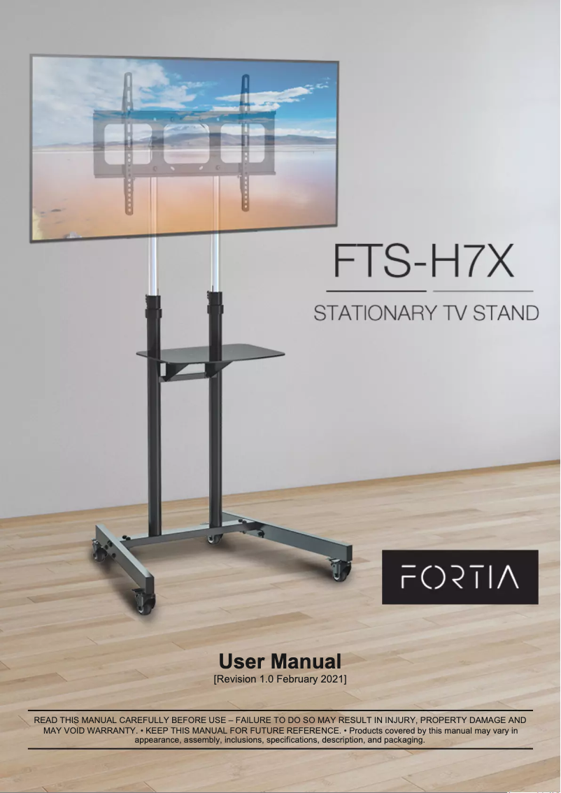 Página 1 del manual Manual de usuario Fortia FTS-H7X