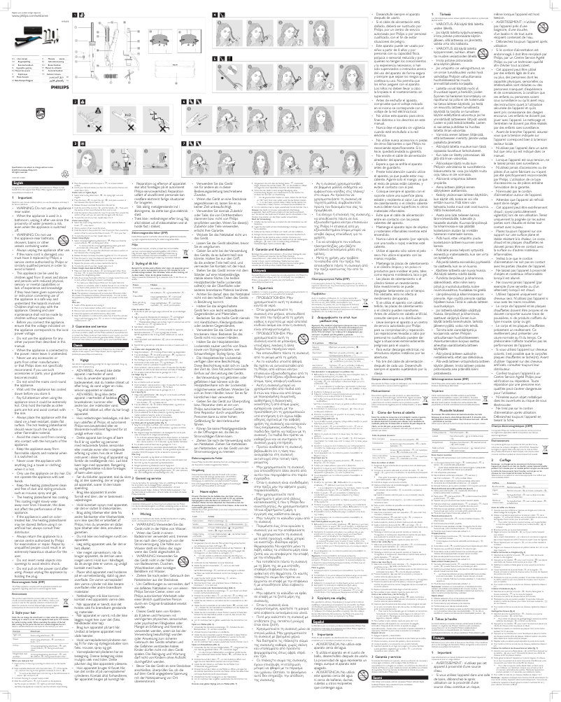 Page 1 de la notice Manuel utilisateur Philips Multistyler HP8698