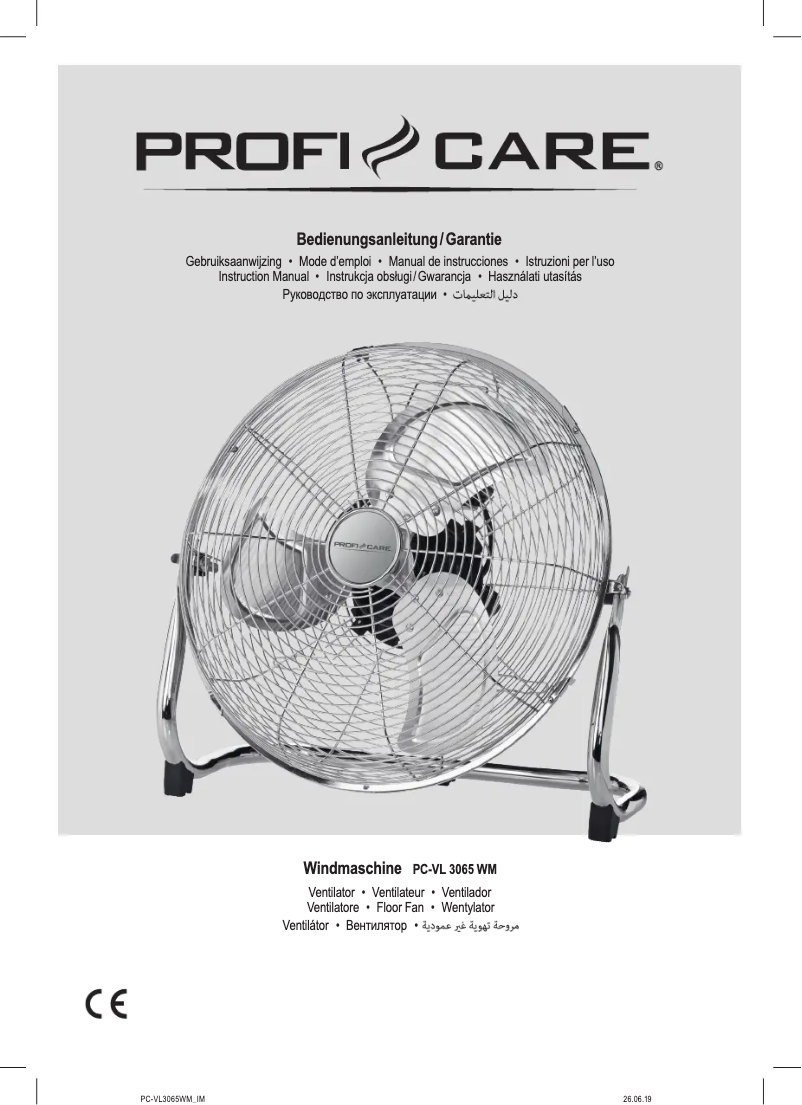 Página 1 del manual Manual de usuario ProfiCare PC-VL 3065 WM