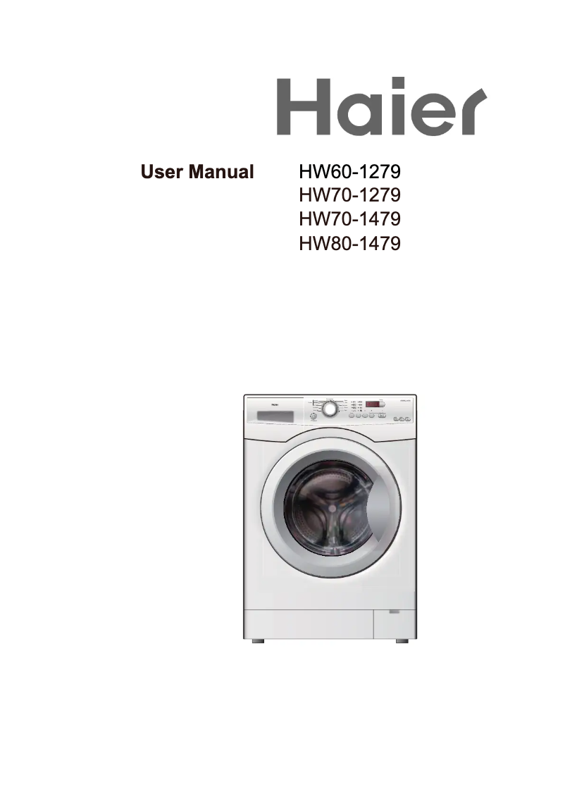 Page 1 de la notice Manuel utilisateur Haier HW70-1479