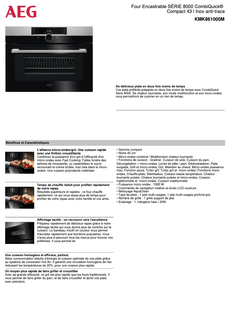 Image de la première page du manuel de l'appareil KMK861000M