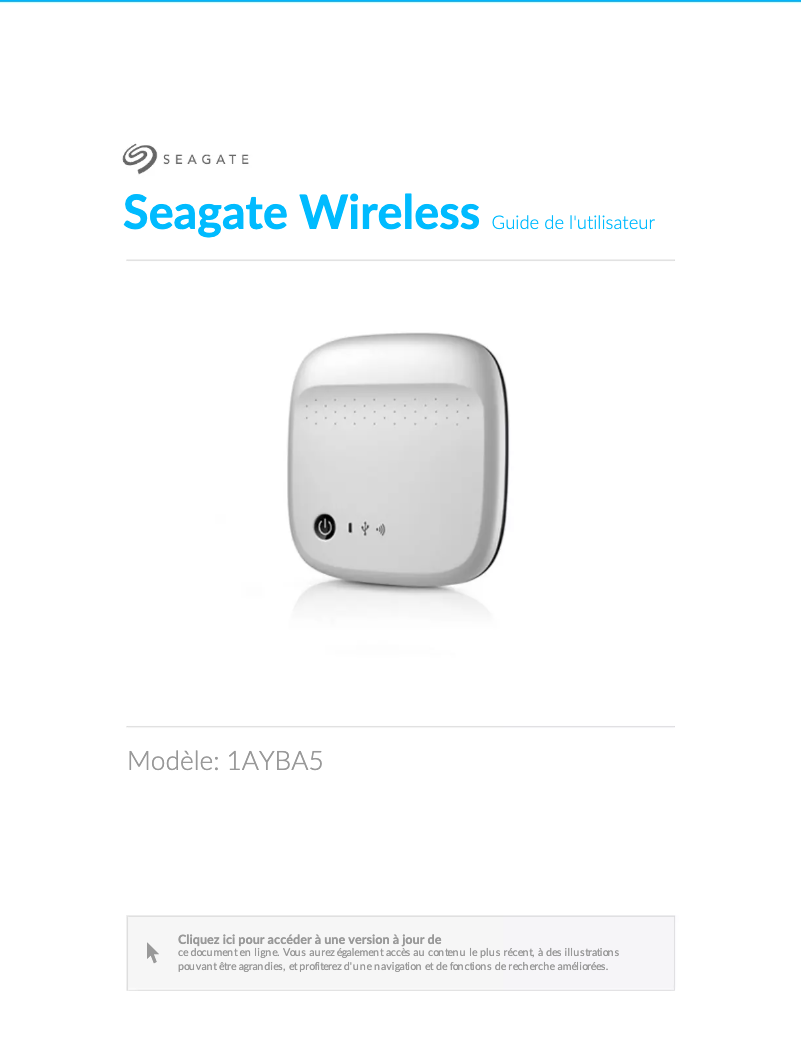 Page n°1 - Manuel utilisateur Seagate Wireless 1AYBA5