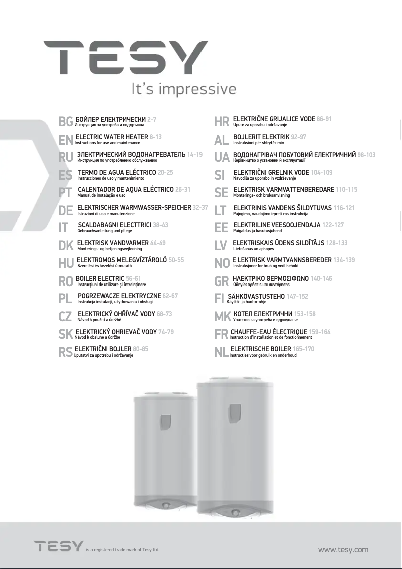 Página 1 del manual Manual de usuario Tesy ModEco 100