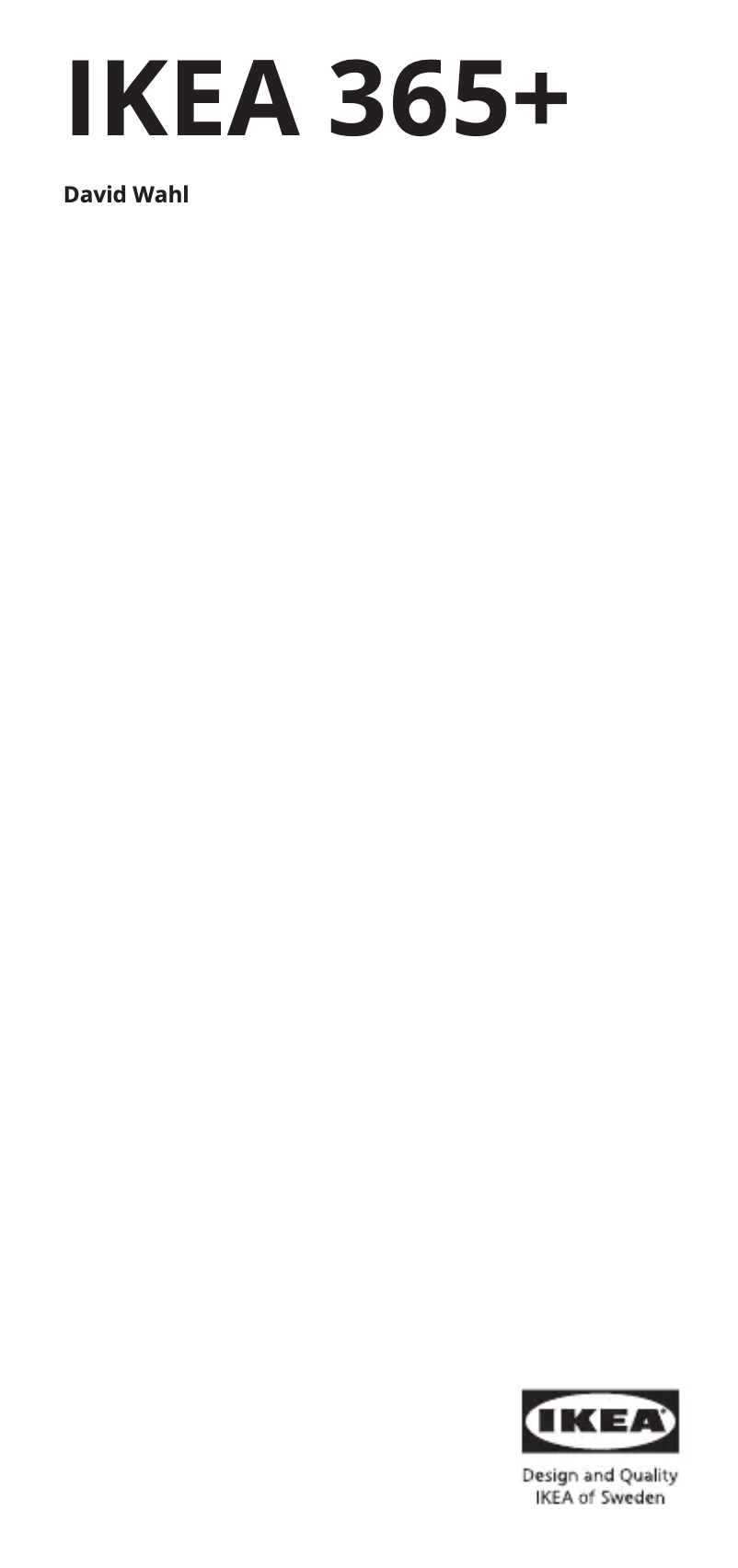 Page 1 de la notice Manuel utilisateur Ikea 365+ 205.827.33