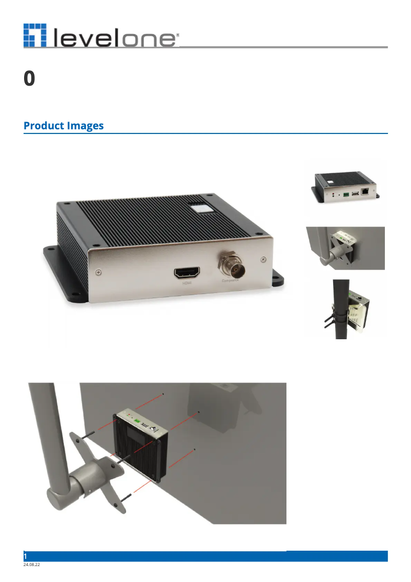 Page n°1 - Fiche technique LevelOne DSS-1000