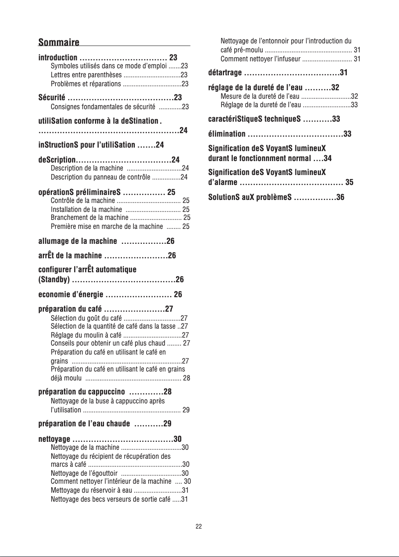Page n°1 - Manuel utilisateur DeLonghi Magnifica ESAM 04.110.S