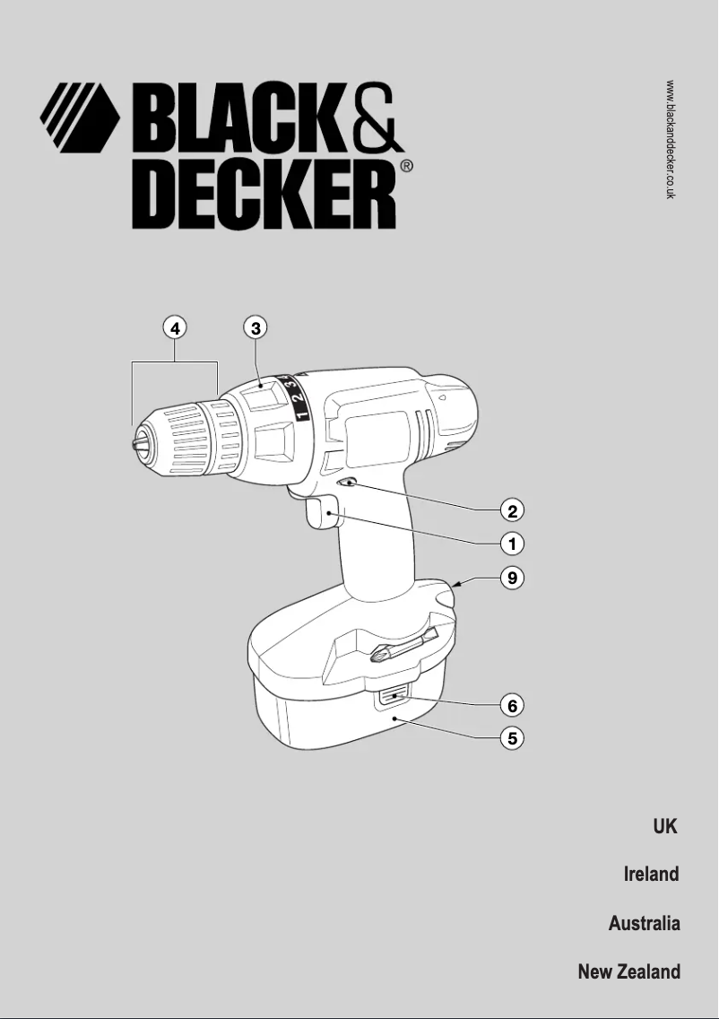 Page 1 de la notice Manuel utilisateur Black & Decker CD96C