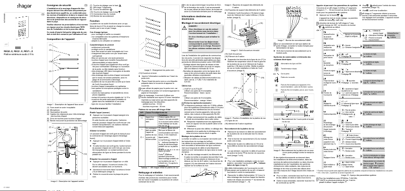 Page 1 de la notice Manuel utilisateur Hager REQ012X