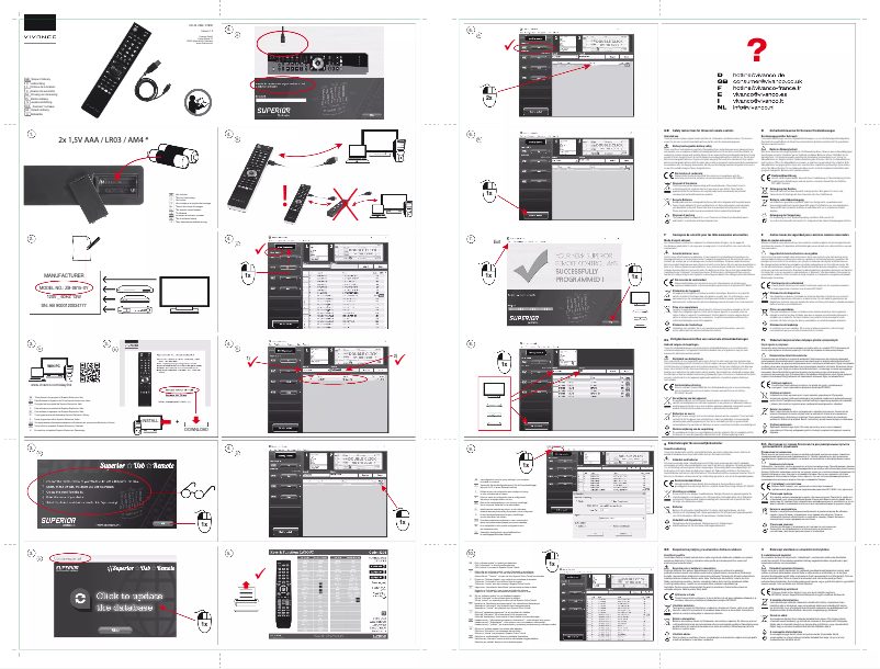 Page 1 de la notice Manuel utilisateur Vivanco UR 40 USB
