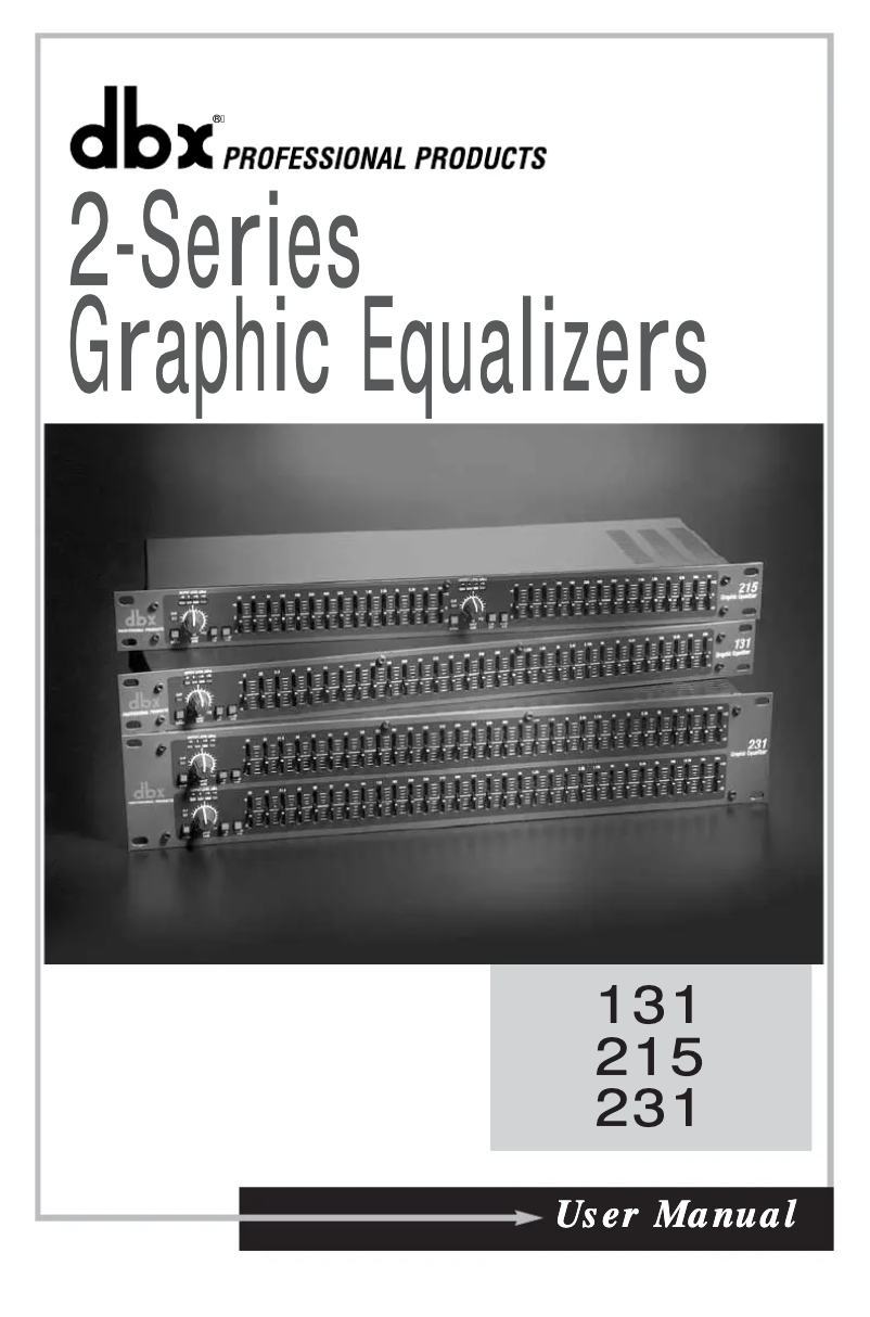 Page n°1 - Manuel utilisateur DBX 215