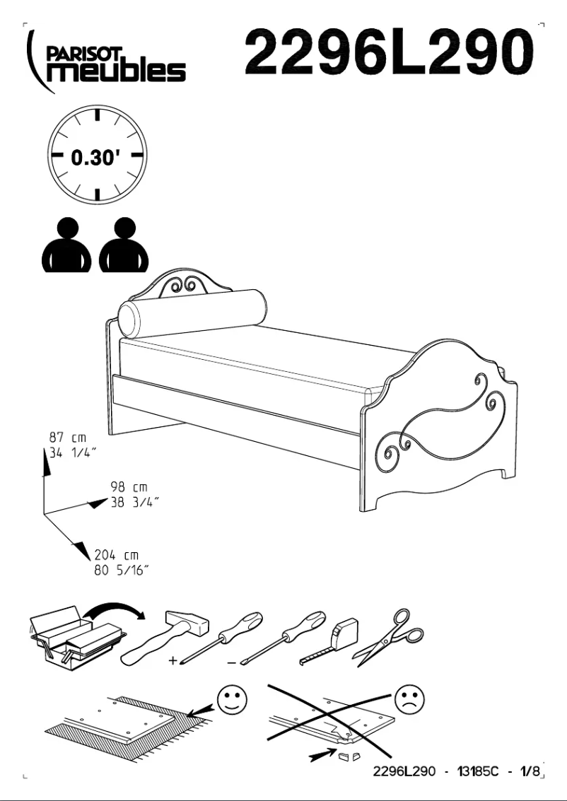 Image de la première page du manuel de l'appareil Alice 2296L290