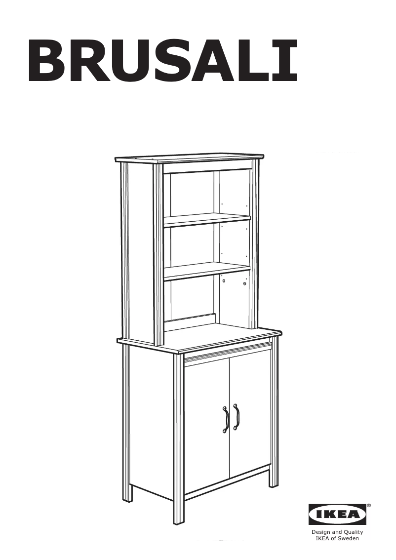 Image de la première page du manuel de l'appareil BRUSALI