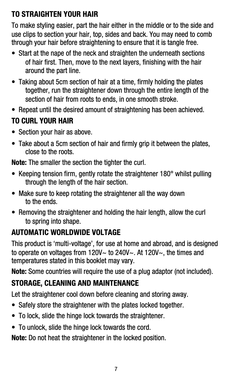 Image de la première page du manuel de l'appareil Copper Brilliance S5700AU