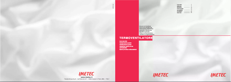 Page 1 de la notice Manuel utilisateur Imetec 4915