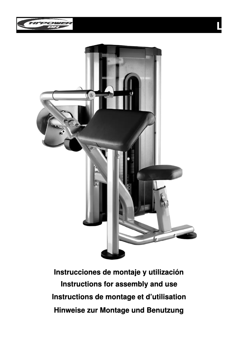 Page 1 de la notice Manuel utilisateur BH Fitness L160