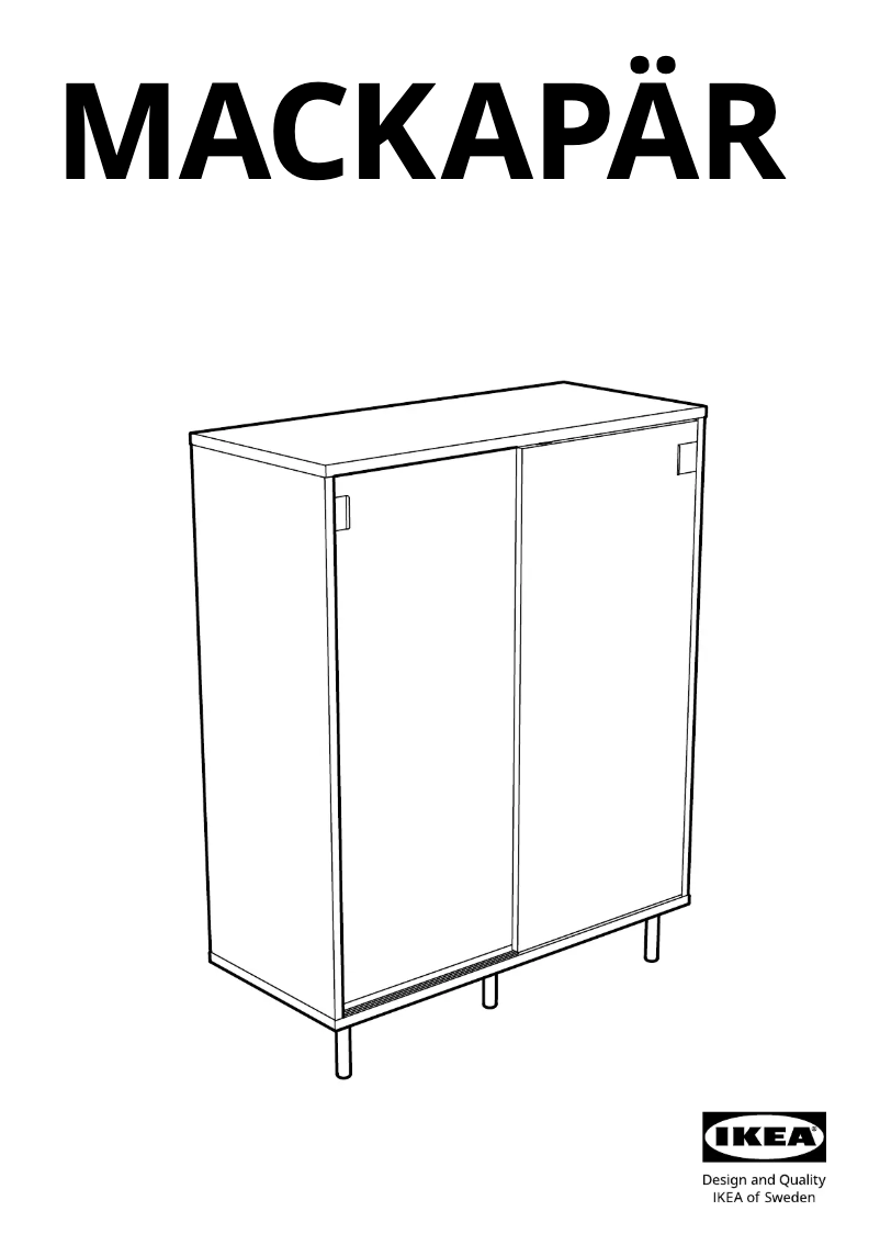 Imagen de la primera página del manual del dispositivo MACKAPÄR 503.347.51