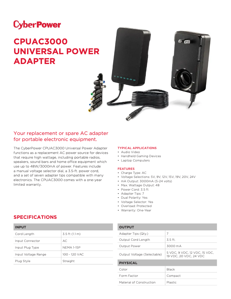 Image de la première page du manuel de l'appareil CPUAC3000