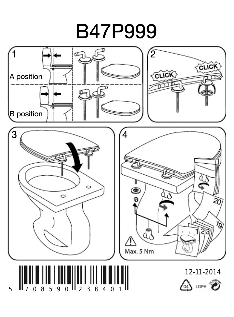 Page n°1 - Manuel utilisateur Pressalit Dania