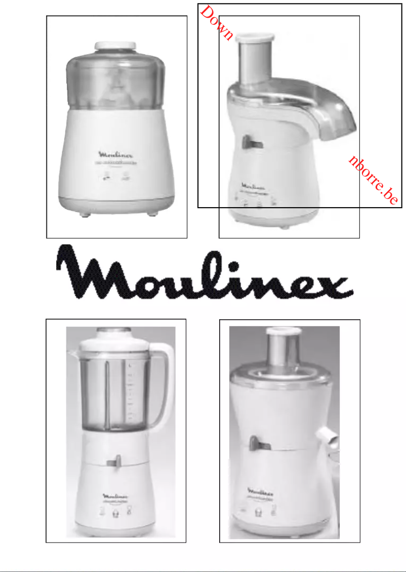 Image de la première page du manuel de l'appareil Moulinette DPA141