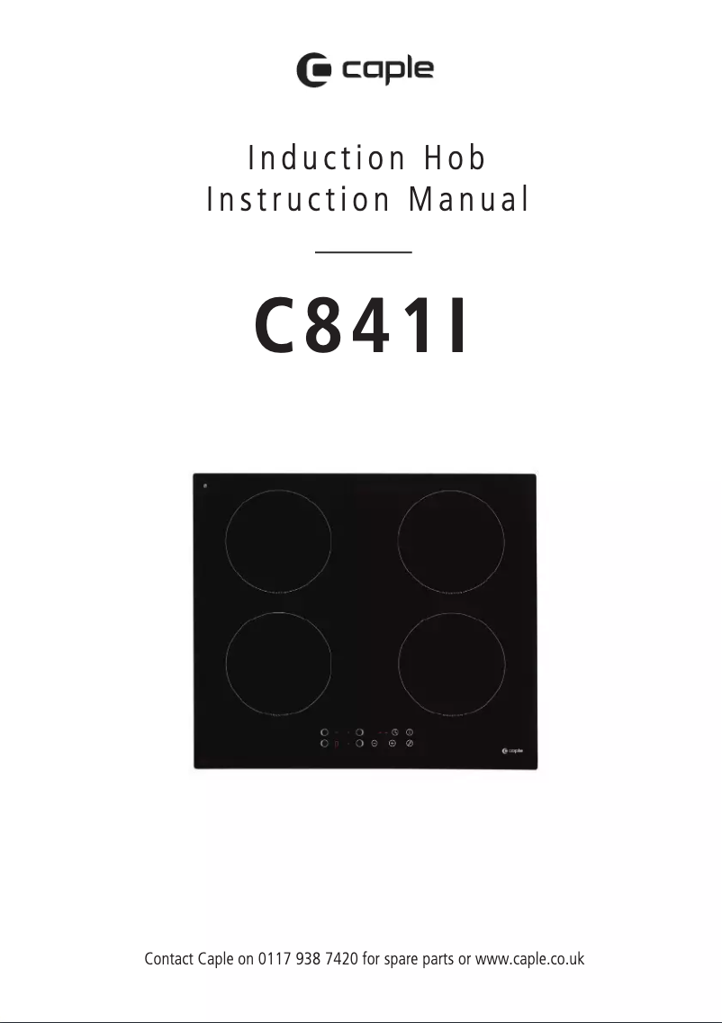 Page n°1 - Manuel utilisateur Caple C841i