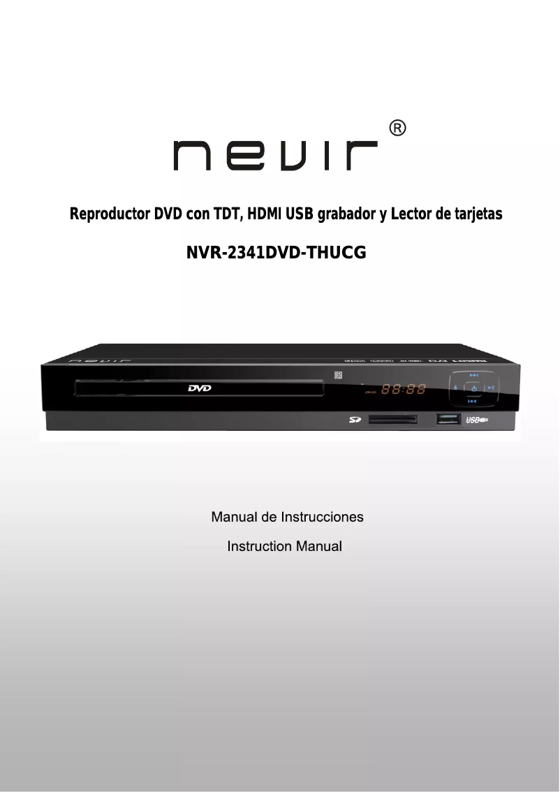 Image de la première page du manuel de l'appareil NVR-2341