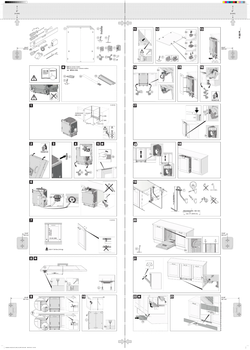 Page 1 de la notice Guide d'installation Gorenje GV67261XXLCUS