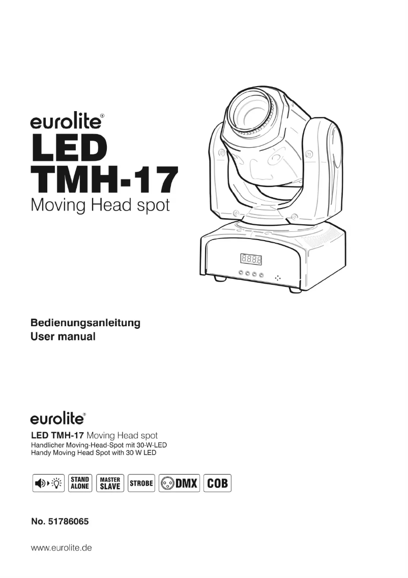 Page n°1 - Manuel utilisateur Eurolite LED TMH-17