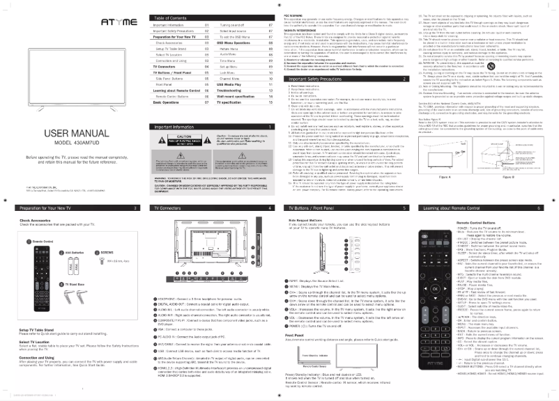 Image de la première page du manuel de l'appareil 430AM7UD
