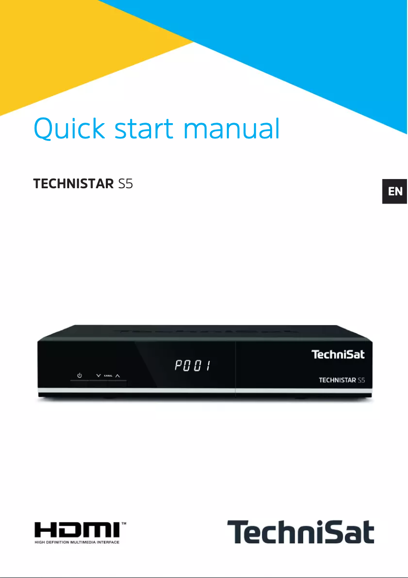 Page n°1 - Manuel utilisateur TechniSat Technistar S5