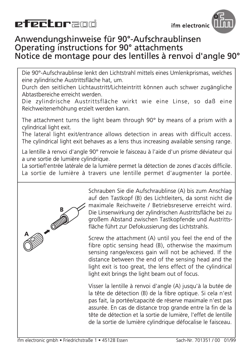 Page n°1 - Manuel utilisateur IFM E20754