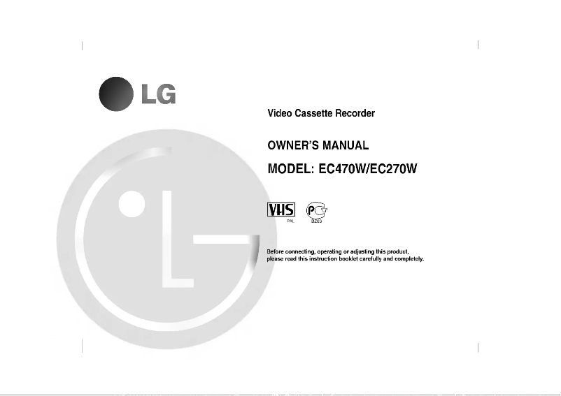 Page n°1 - Manuel utilisateur LG EC470W