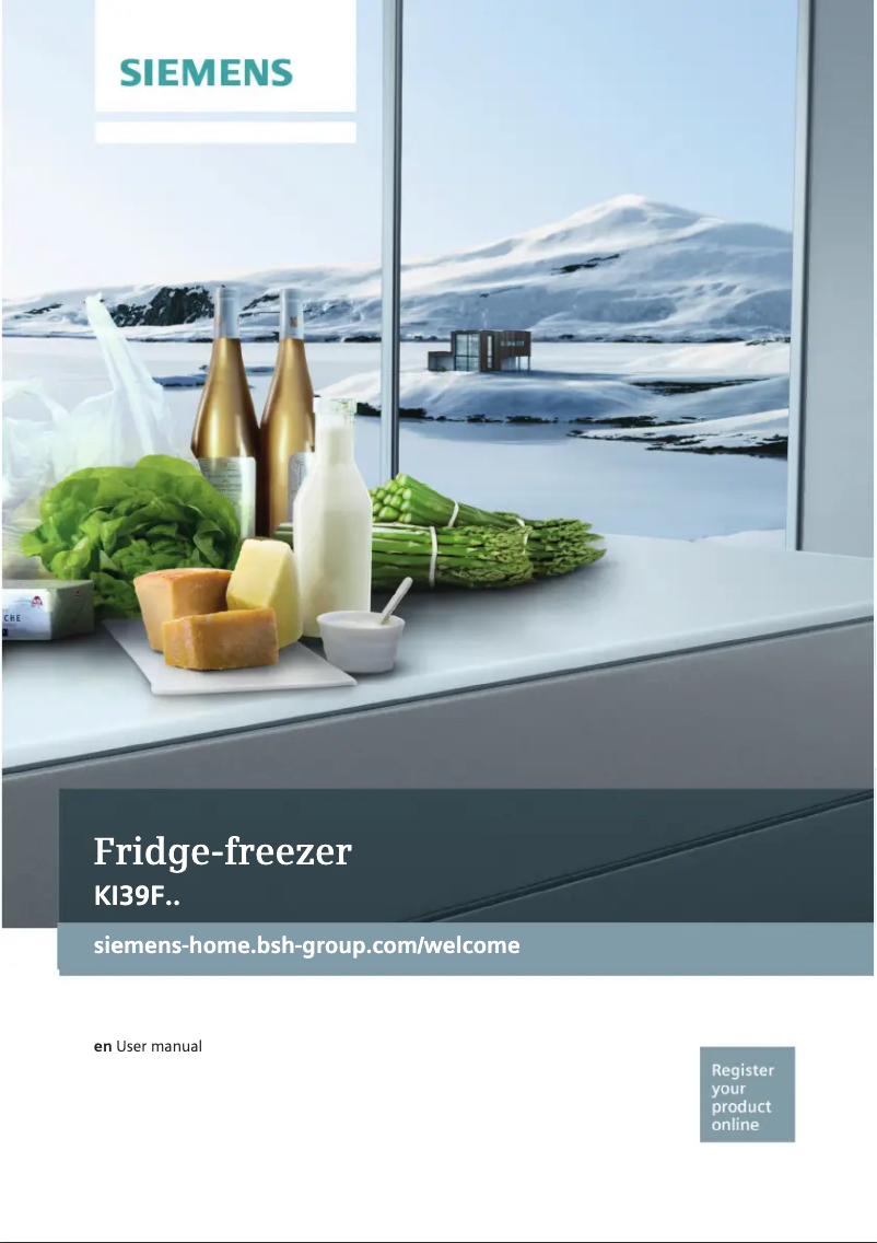 Page n°1 - Manuel utilisateur Siemens KI39FP60HK