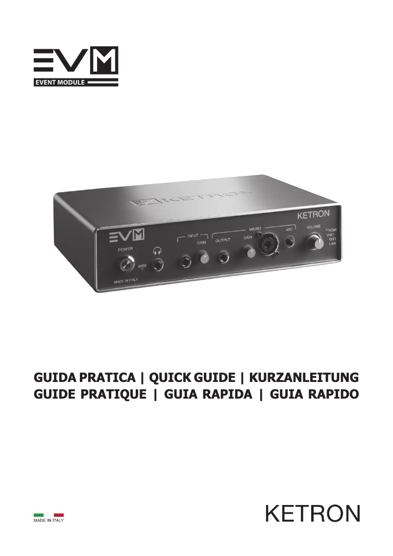 Página 1 del manual Manual de usuario Ketron EVM