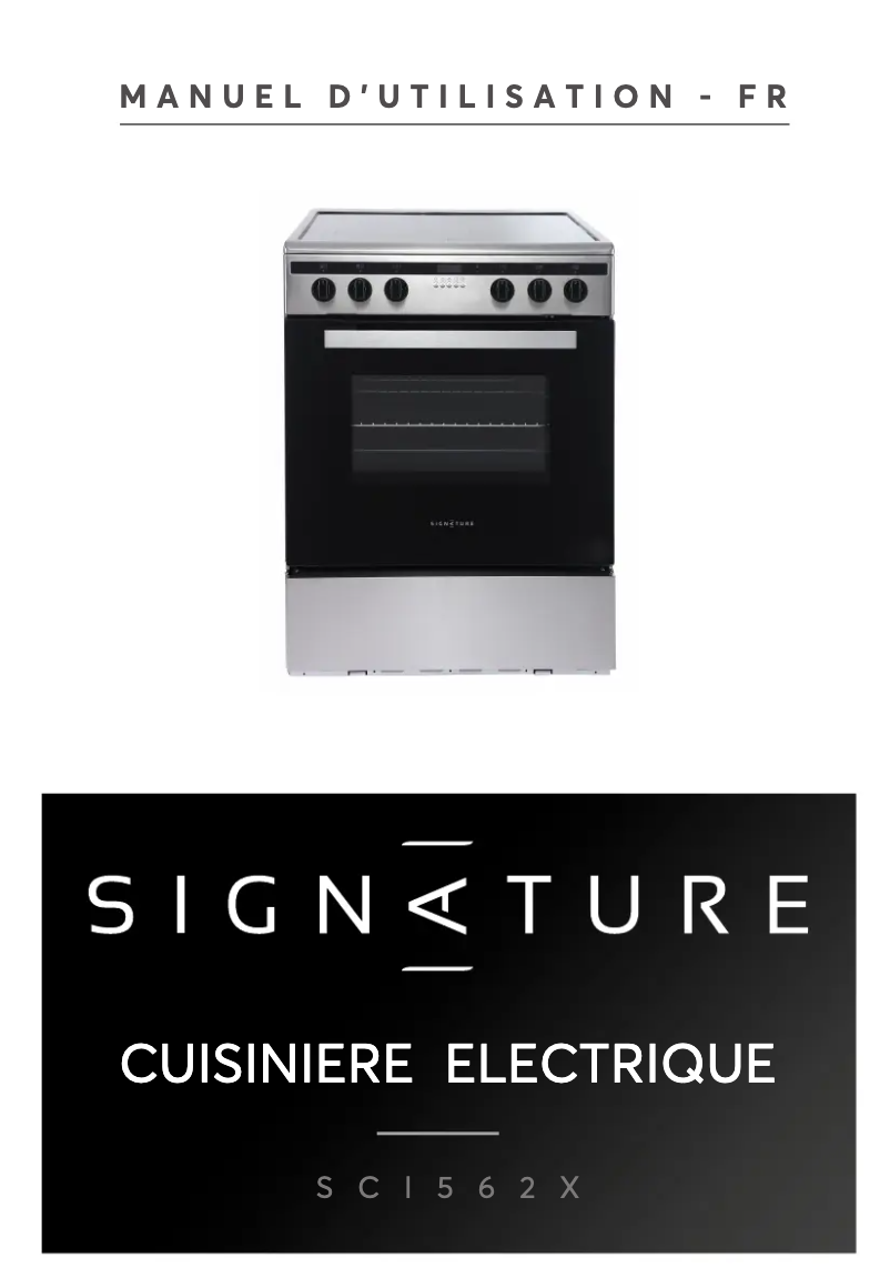 Page n°1 - Manuel utilisateur Signature SCI562X