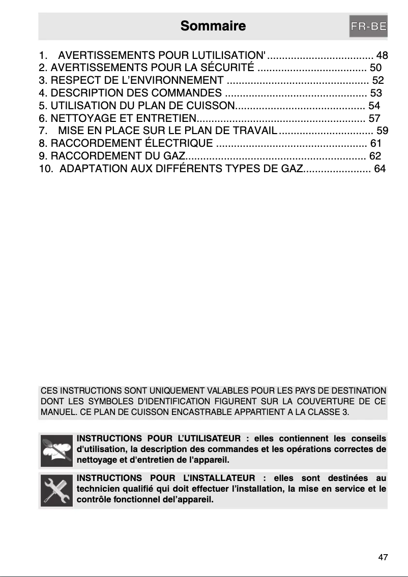 Page n°1 - Manuel utilisateur Smeg P755AB1
