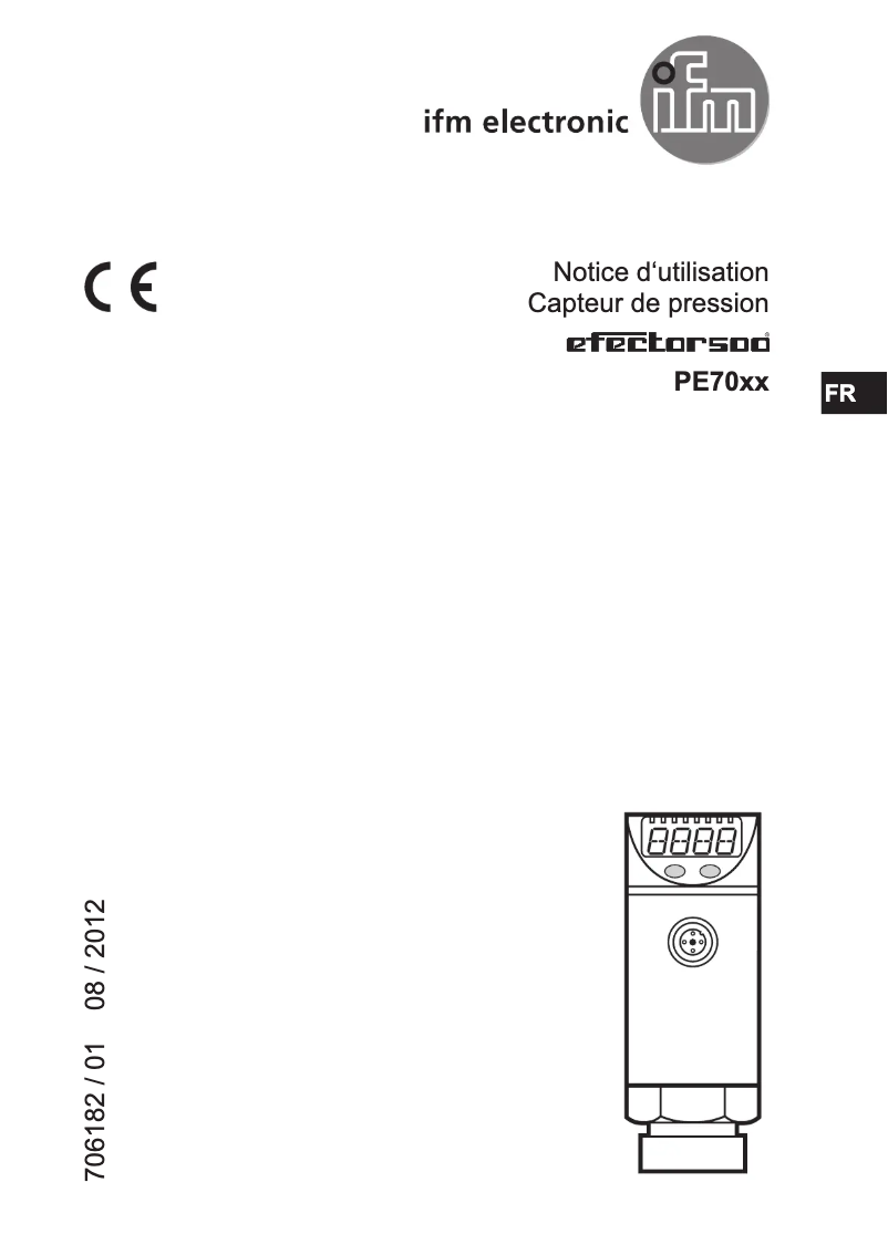 Page n°1 - Manuel utilisateur IFM PE7002