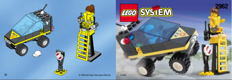 Page 1 de la notice Manuel utilisateur Lego RES-Q CAR