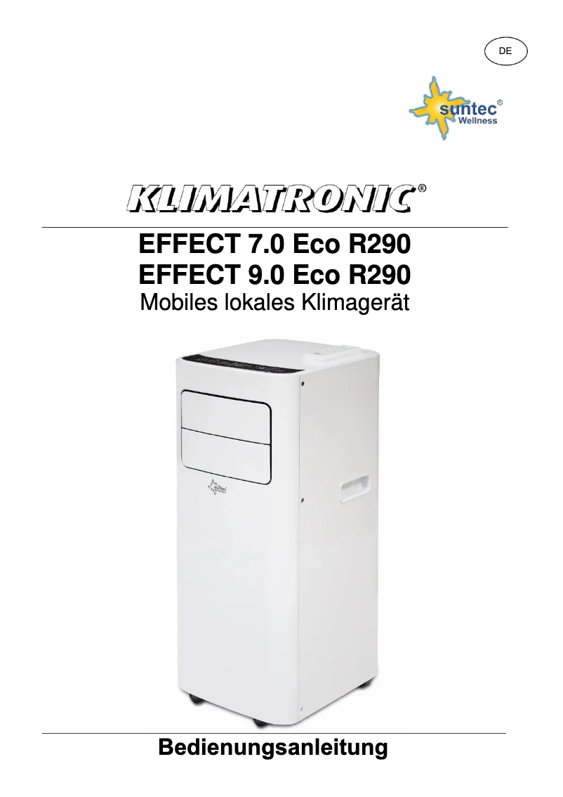 Page 1 de la notice Manuel utilisateur Suntec Effect 9.0 Eco R290