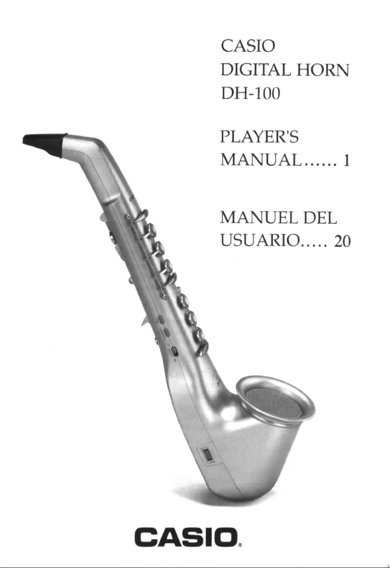 Página 1 del manual Manual de usuario Casio DH-100