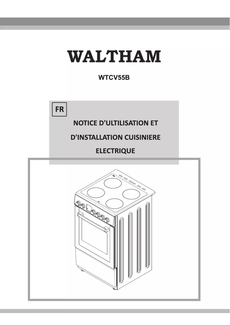 Page n°1 - Manuel utilisateur Waltham WTCV 55 B
