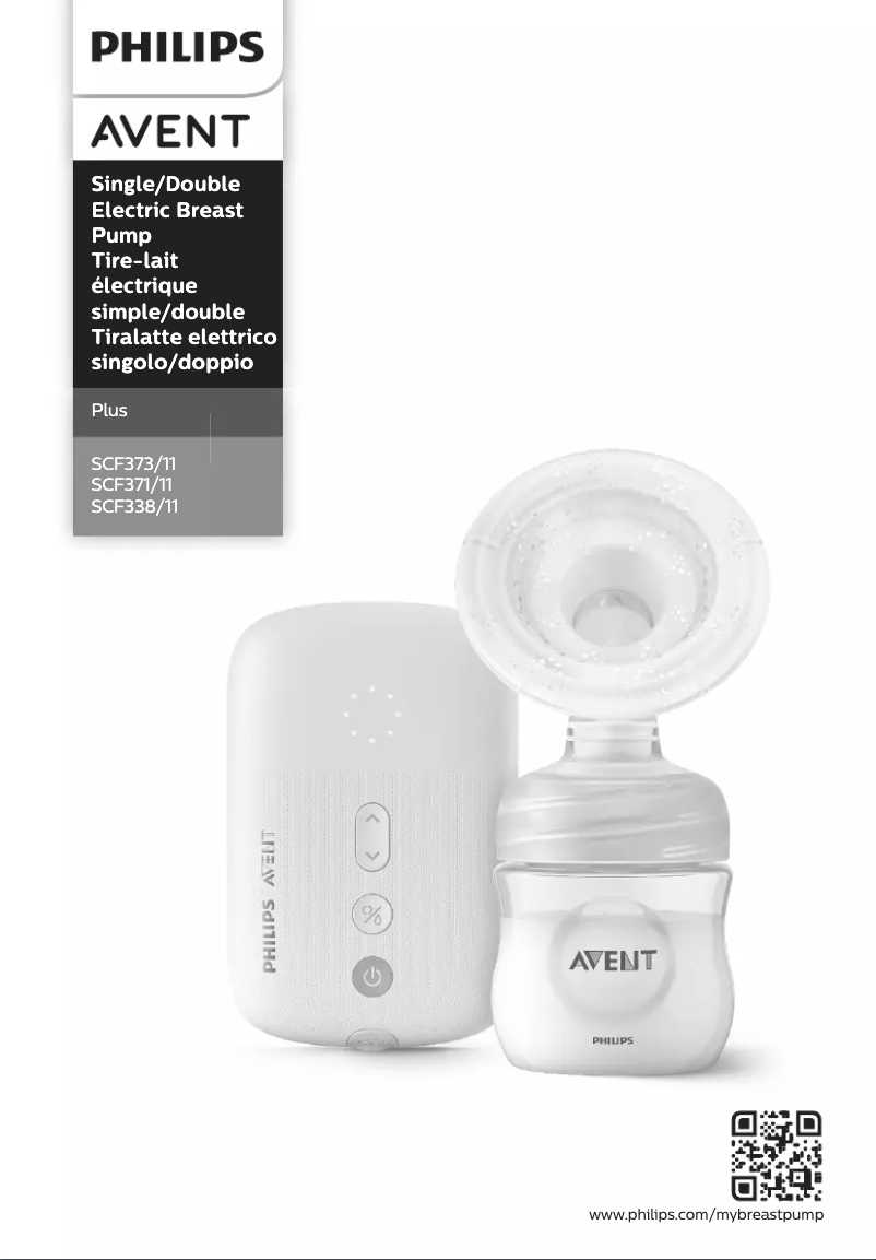Page 1 de la notice Manuel utilisateur Philips Avent SCF338