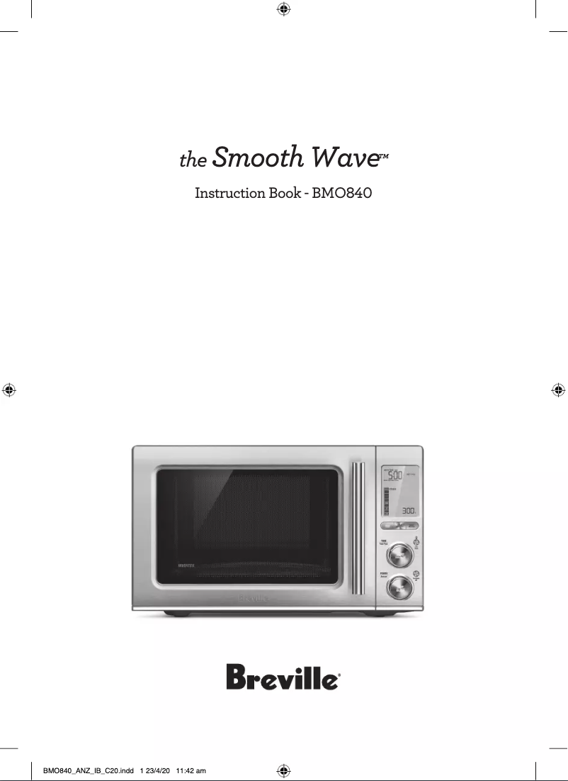 Page 1 de la notice Manuel utilisateur Breville the Smooth Wave BMO840