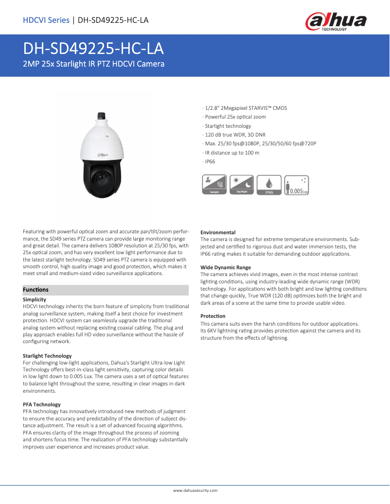 Image de la première page du manuel de l'appareil SD49225-HC-LA