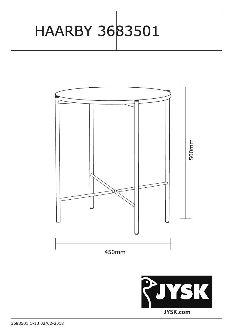 Página 1 del manual Manual de usuario JYSK Haarby