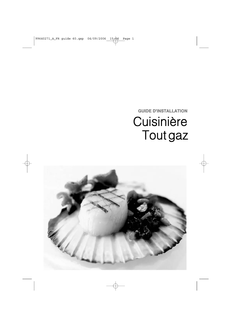 Page 1 de la notice Manuel utilisateur Brandt KGC1003W