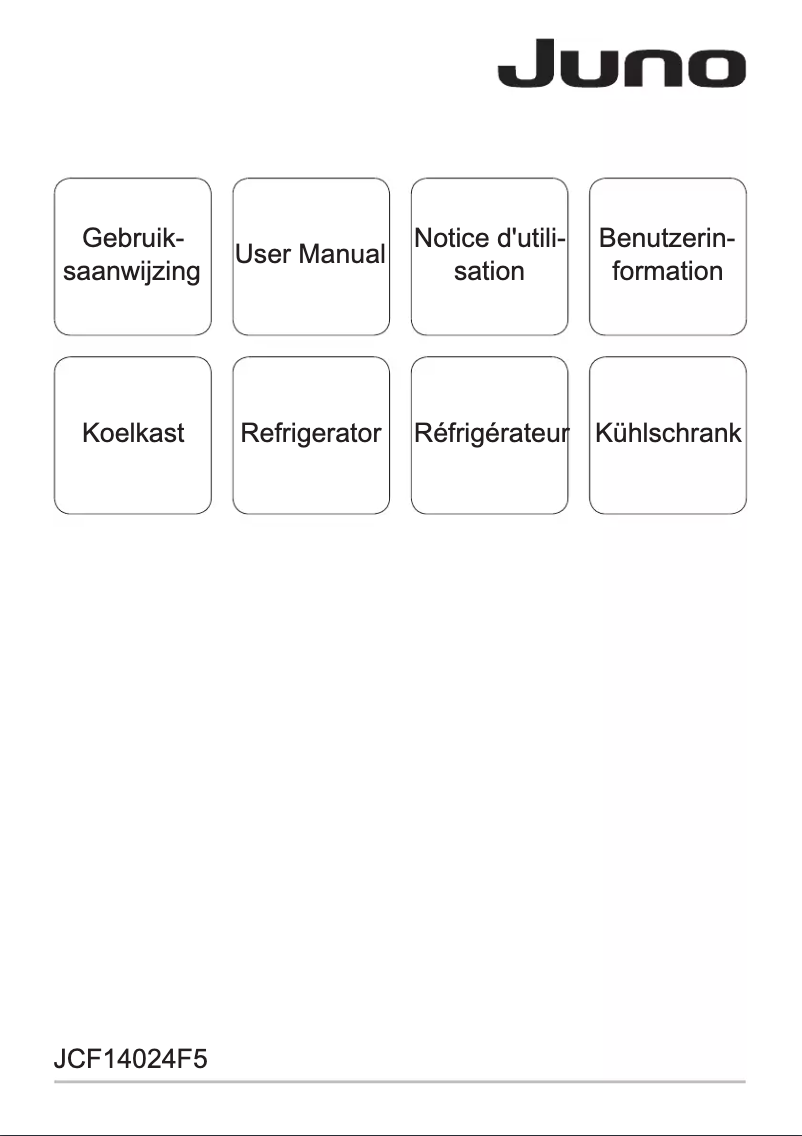 Page 1 de la notice Manuel utilisateur Juno JCF14024F5