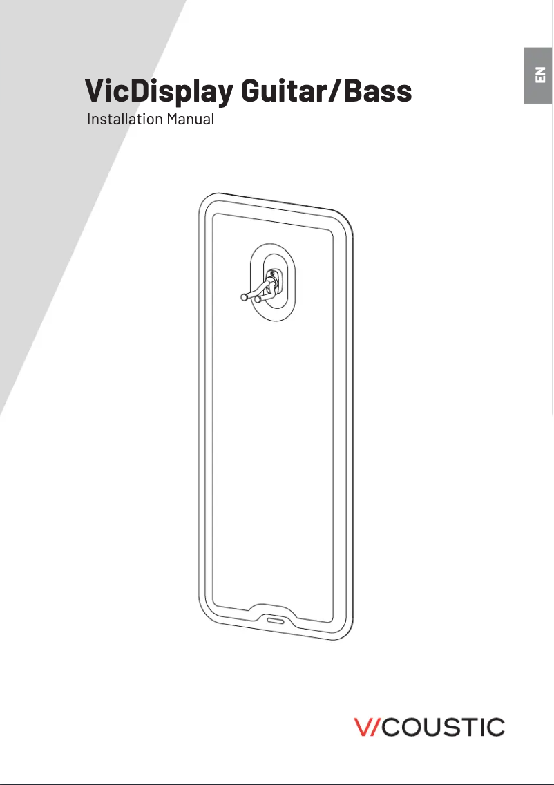 Page n°1 - Manuel utilisateur Vicoustic VicDisplay Guitar